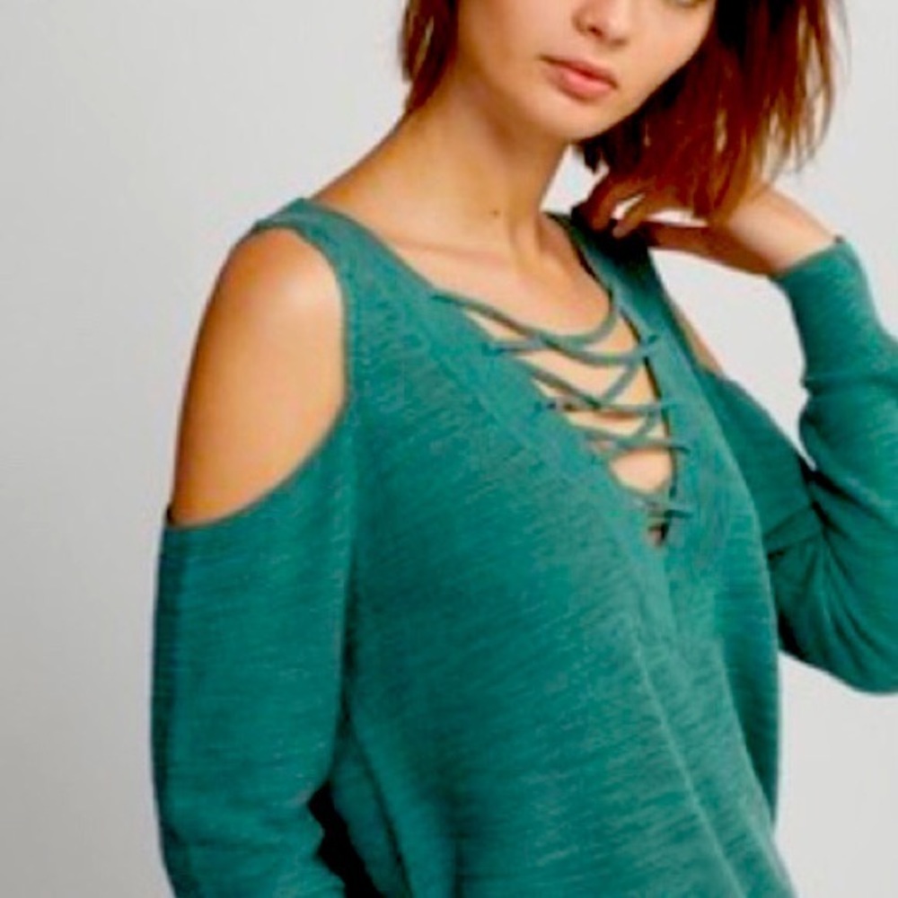 Women’s Express cold shoulder sweater